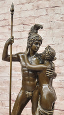 Spartan King Leonidas & Gorgo Bronze Sculpture Figure
