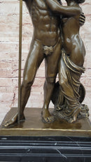 Spartan King Leonidas & Gorgo Bronze Sculpture Figure