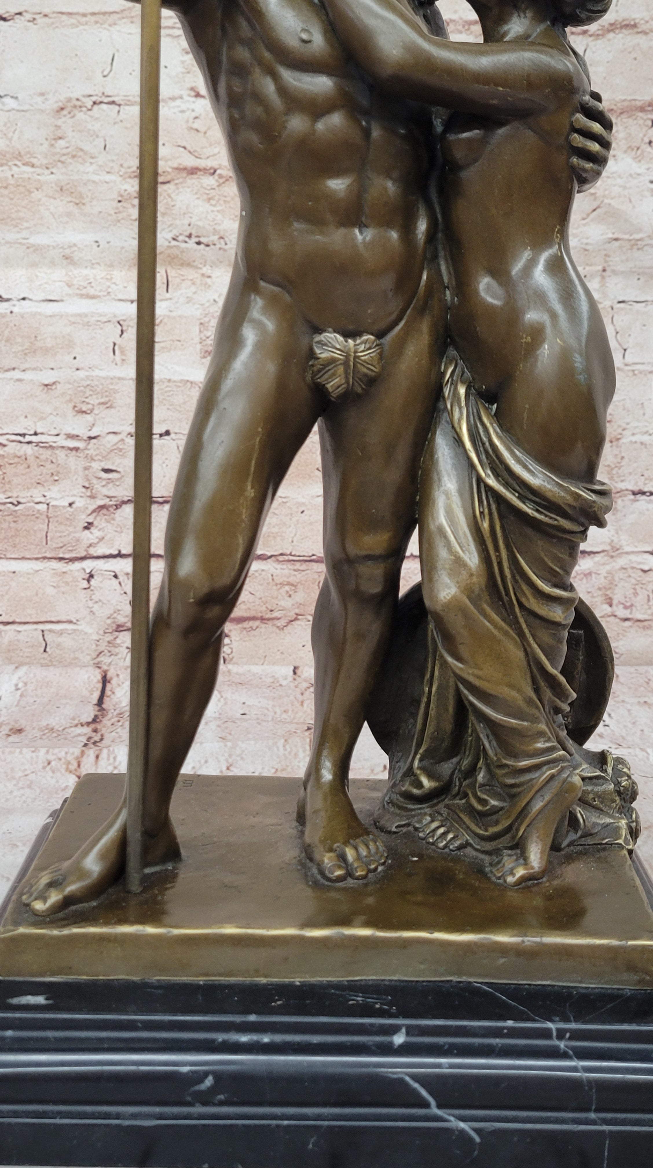 Spartan King Leonidas & Gorgo Bronze Sculpture Figure
