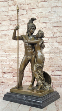 Spartan King Leonidas & Gorgo Bronze Sculpture Figure