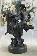 Abstract Modern Art Kamiko Outlaw Cowboy Horse Gun Bronze Sculpture