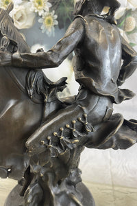 Abstract Modern Art Kamiko Outlaw Cowboy Horse Gun Bronze Sculpture