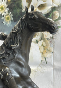 Abstract Modern Art Kamiko Outlaw Cowboy Horse Gun Bronze Sculpture