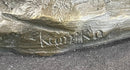 Cowboy Saddling Horse Bronze Sculpture 16" x 8"