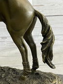 Fisher Jockey Bronze Sculpture on Marble Base