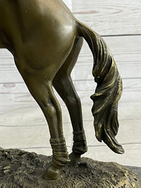 Fisher Jockey Bronze Sculpture on Marble Base