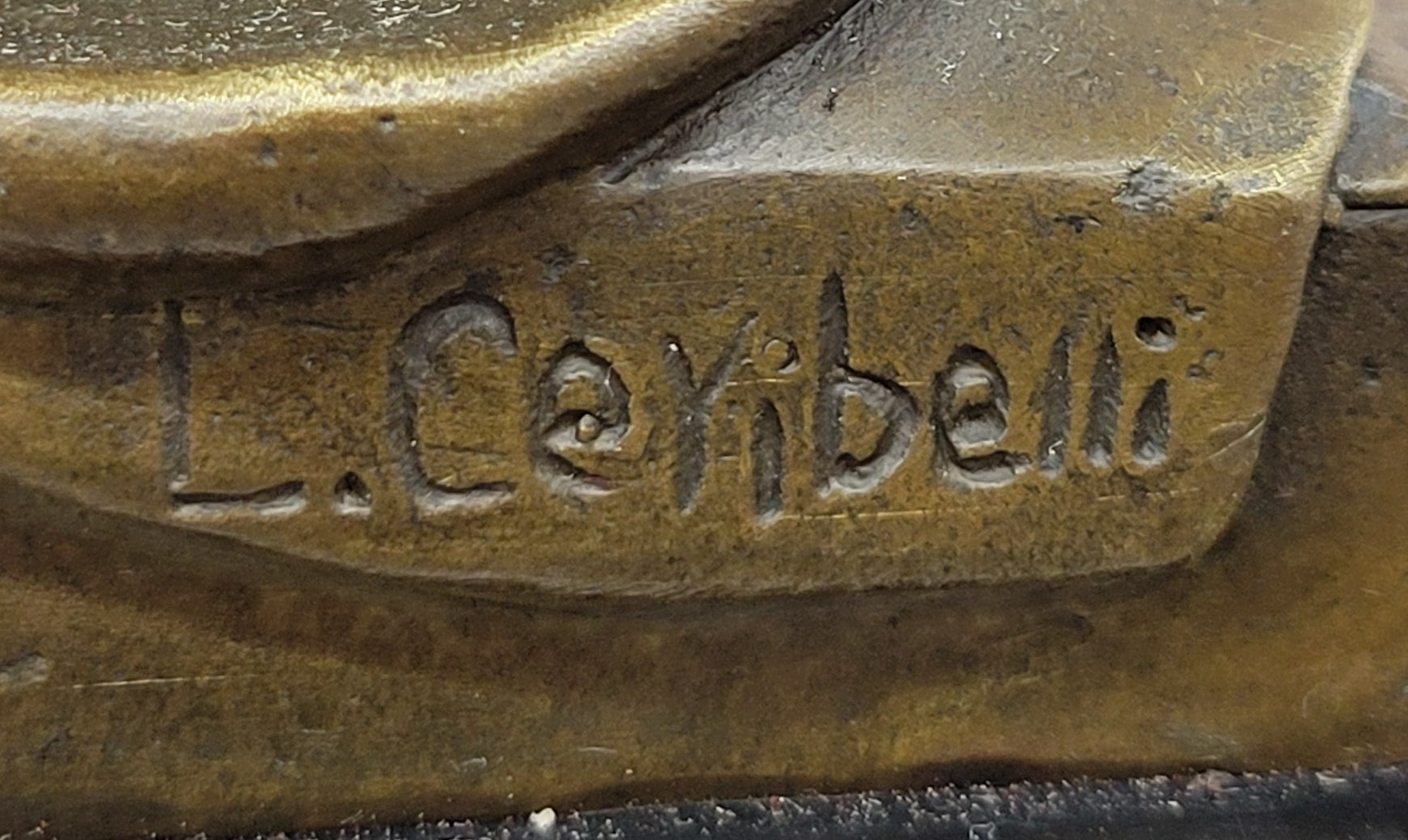 Bronze Victorian Lady Sculpture - Signed Original