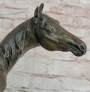 Bronze Western Sculpture Cowboy on Horseback 14" x 11"