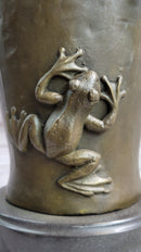 Joseph Cheret Bronze Urn Water Babies Cherubim 15" x 7"