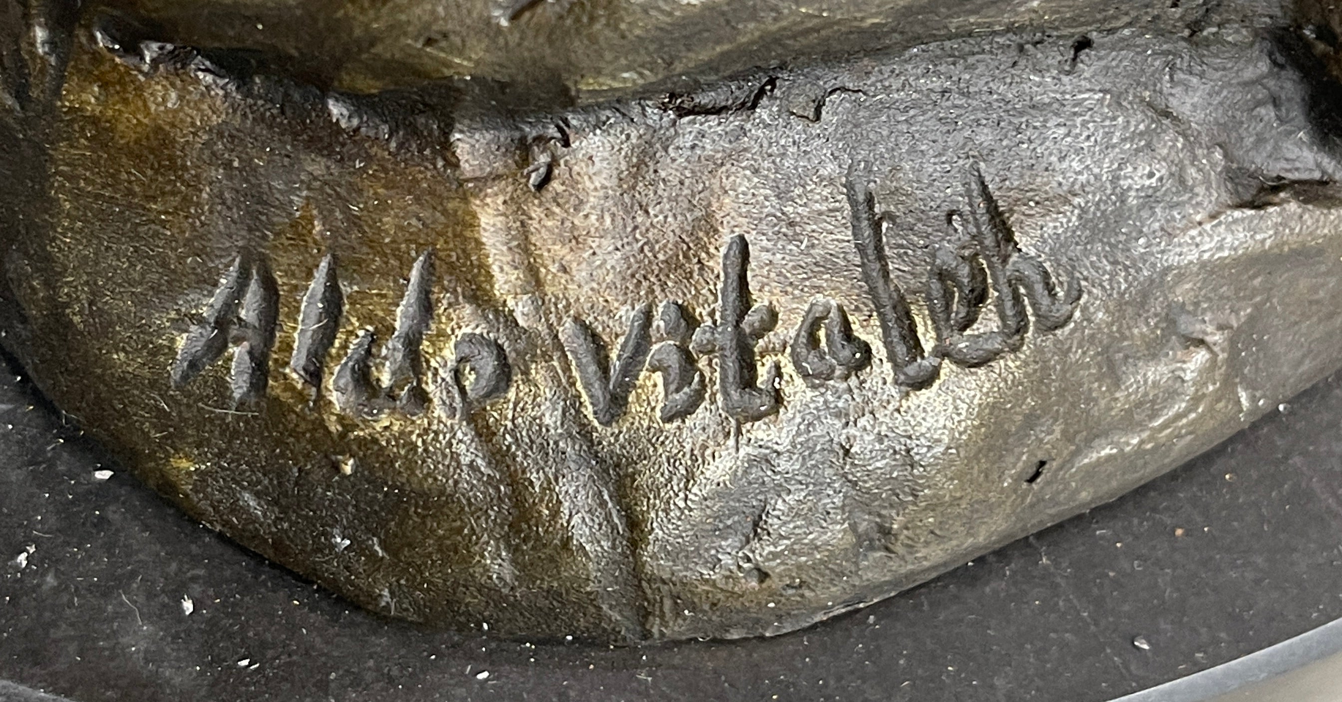 Aldo Vitaleh Nude Woman Sitting Next to a Panther Bronze Sculpture