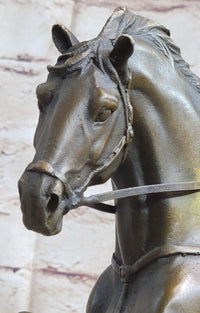 Signed Fisher American Artisan Female Jockey Jumps Bronze