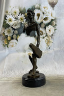 Johann Strauss Violinist Bronze Sculpture Abstract Art 15" x 5"