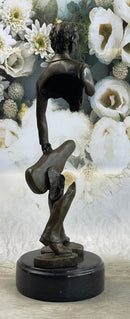 Johann Strauss Violinist Bronze Sculpture Abstract Art 15" x 5"