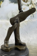 Johann Strauss Violinist Bronze Sculpture Abstract Art 15" x 5"