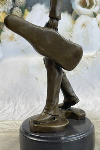 Johann Strauss Violinist Bronze Sculpture Abstract Art 15" x 5"