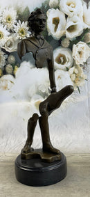 Johann Strauss Violinist Bronze Sculpture Abstract Art 15" x 5"