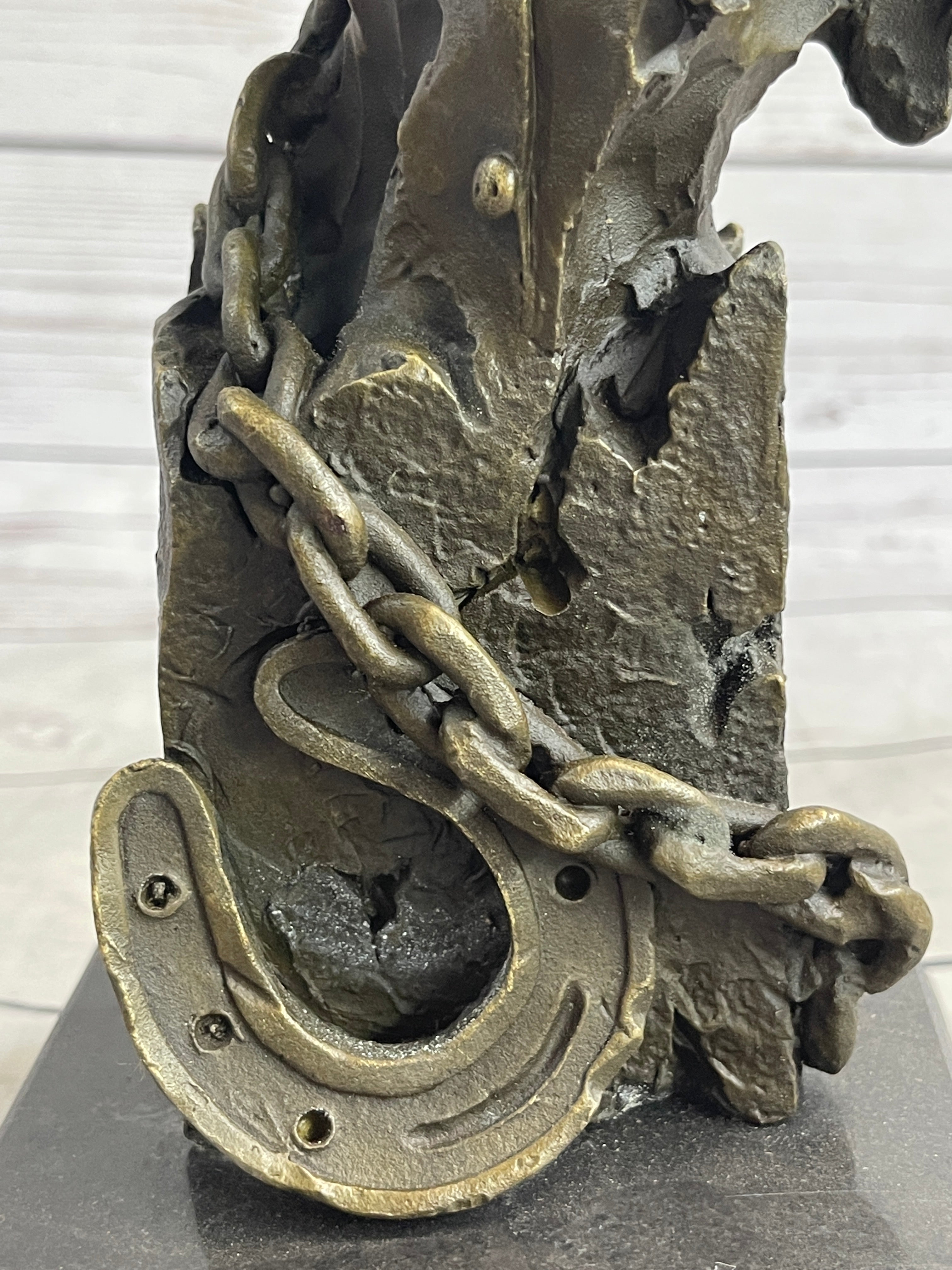 Just Like Papa Western Cowboy and Son Bronze Bust 13" x 6"