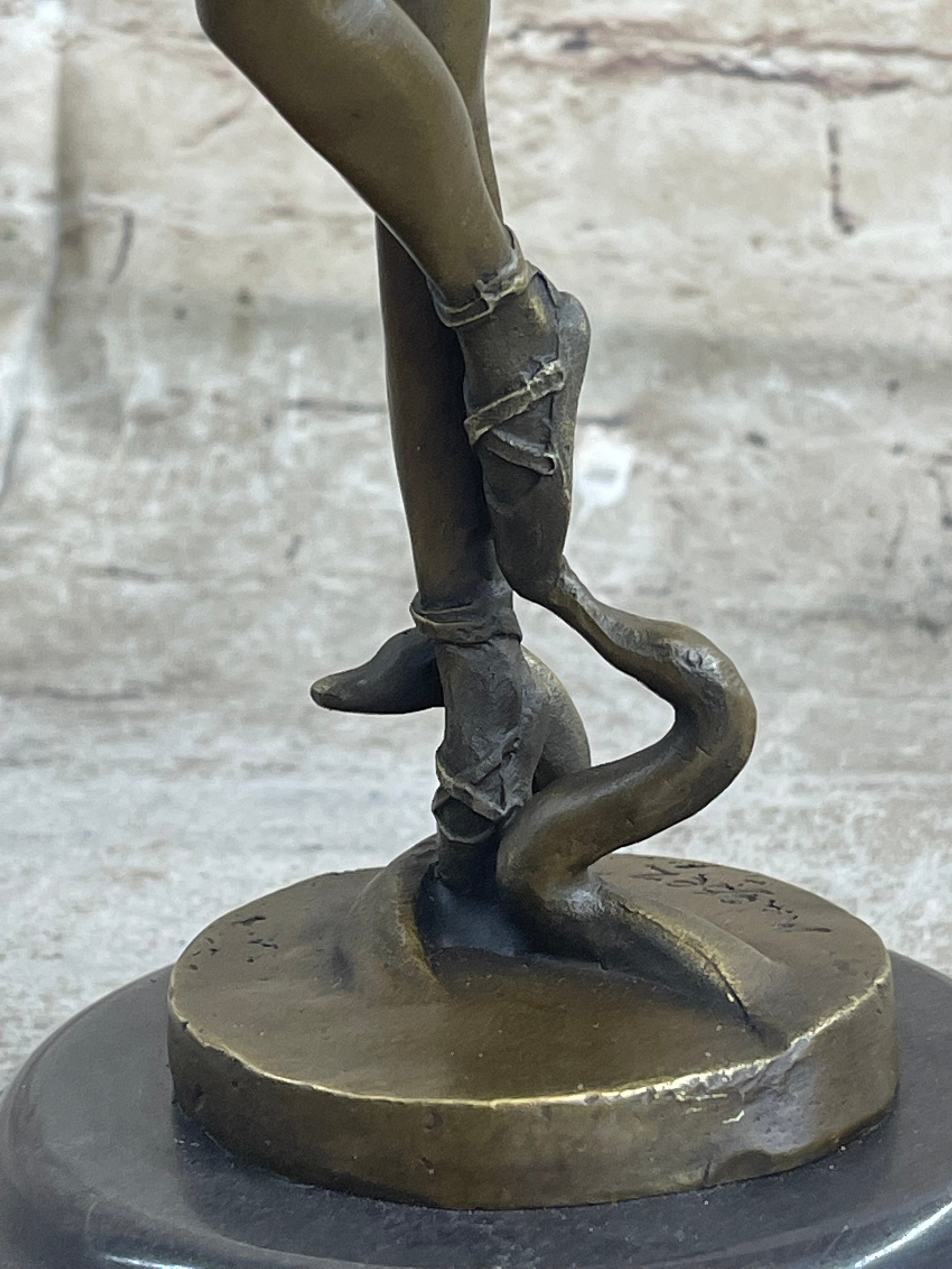 Art Deco Hot Cast Bronze Ballerina Sculpture Milo Sale