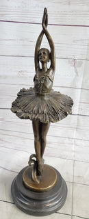 Miguel Lopez Prima Ballerina Tutu Genuine Bronze Sculpture