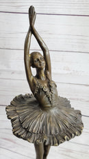 Miguel Lopez Prima Ballerina Tutu Genuine Bronze Sculpture