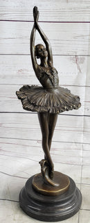 Miguel Lopez Prima Ballerina Tutu Genuine Bronze Sculpture