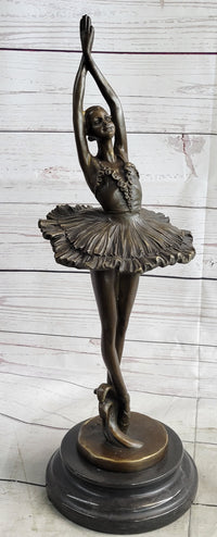 Miguel Lopez Prima Ballerina Tutu Genuine Bronze Sculpture