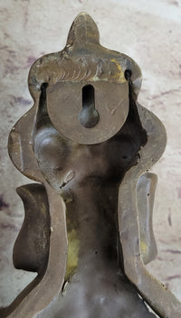 Wall Mount Bronze Crucifix Sculpture Jesus on Cross 20" x 14"