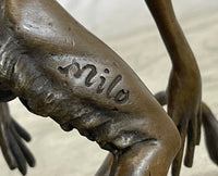 Horned Satyr Demon Devil Erect Penis Bronze 6" x 5"