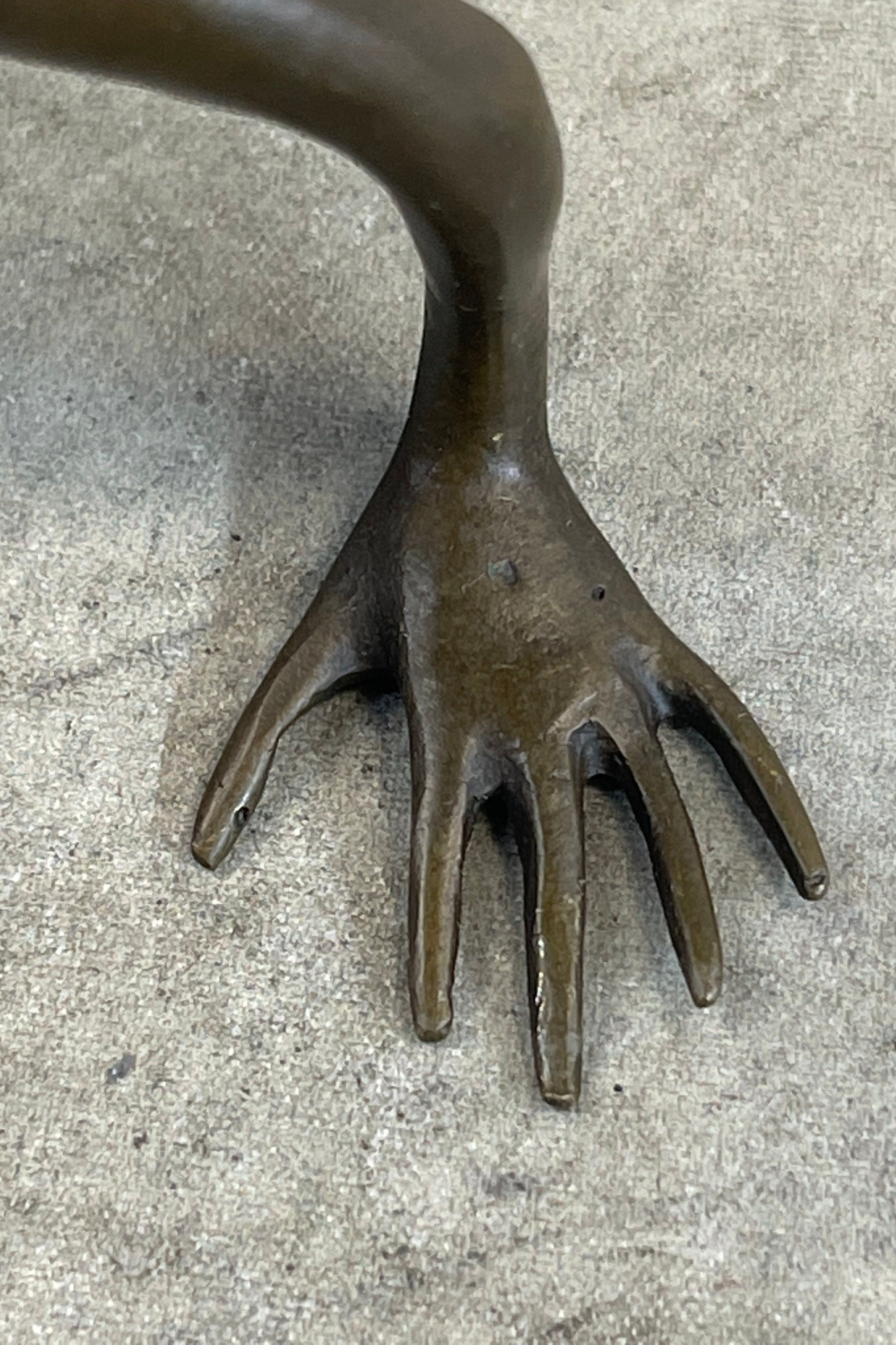 Sitting Satyr Faun Demon Devil Bronze Sculpture 5" x 7"