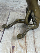 Greek Satyr Faun Demon Horny Devil Bronze Sculpture 7" x 6"