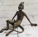 Milo Rare Devil Satyr Dark Angel Erotic Art Bronze Sculpture