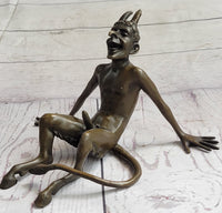 Milo Rare Devil Satyr Dark Angel Erotic Art Bronze Sculpture