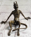 Milo Rare Devil Satyr Dark Angel Erotic Art Bronze Sculpture