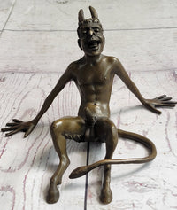 Milo Rare Devil Satyr Dark Angel Erotic Art Bronze Sculpture