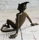 Milo Rare Devil Satyr Dark Angel Erotic Art Bronze Sculpture
