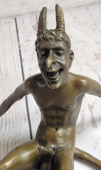 Milo Rare Devil Satyr Dark Angel Erotic Art Bronze Sculpture