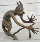 Greek Satyr Chasing Nymph Bronze Sculpture 5" x 7"