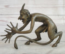 Greek Satyr Chasing Nymph Bronze Sculpture 5" x 7"