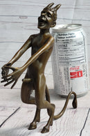 Satyr Faun Demon Horny Devil Satan Erotic Bronze Figure Figurine Sculpture 6" x 8"