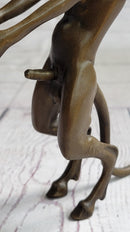 Satyr Faun Demon Horny Devil Satan Erotic Bronze Figure Figurine Sculpture 6" x 8"