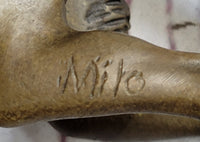 Satyr Faun Demon Horny Devil Satan Erotic Bronze Figure Figurine Sculpture 6" x 8"