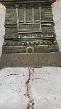 Bronze Metal Sculpture Replica of Statue of Liberty 17.5" x 4.5"