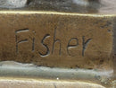 Bronze Metal Sculpture Replica of Statue of Liberty 17.5" x 4.5"