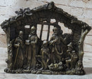 Nativity Scene Birth of Jesus Christ Bronze Wall Plaque