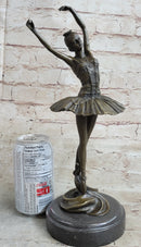 Prima Ballerina Ballet Dancer Figure Signed Bronze 13" x 5"