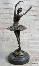 Prima Ballerina Ballet Dancer Figure Signed Bronze 13" x 5"