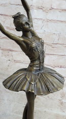 Prima Ballerina Ballet Dancer Figure Signed Bronze 13" x 5"