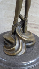 Prima Ballerina Ballet Dancer Figure Signed Bronze 13" x 5"
