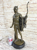 Apollo as an Archer with Bow - Bronze Sculpture