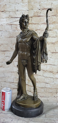 Apollo as an Archer with Bow - Bronze Sculpture